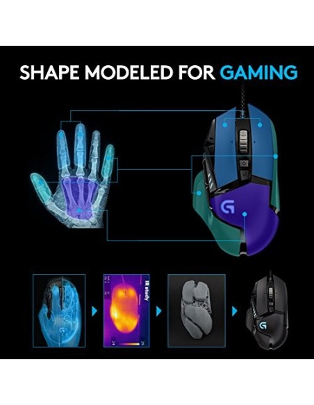 Ratón Logitech G502 Proteus Spectrum RGB Tunable Gaming kiwiku.com