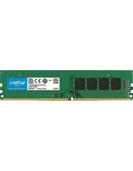 Crucial Memoria RAM UDIMM 16GB DDR4 2400 MT/s (PC4-19200) CL17 DR x8 Unbuffered DIMM 288pin
