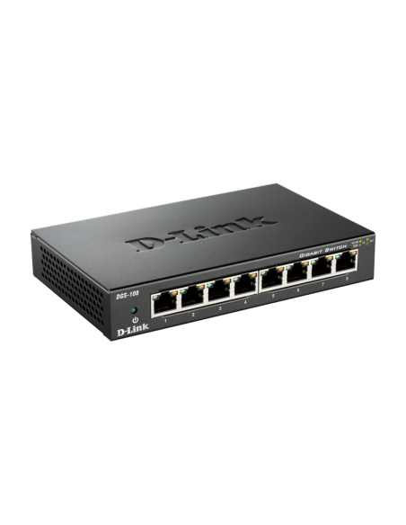 Switch d-link  8p 10/100/1000 metal soho dgs-108 DGS-108 kiwiku.com