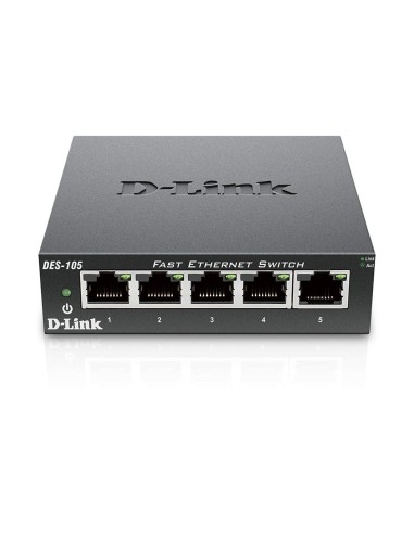 Switch D-link 5 puertos 10/100 No gestionado DES-105 DES-105 kiwiku.com