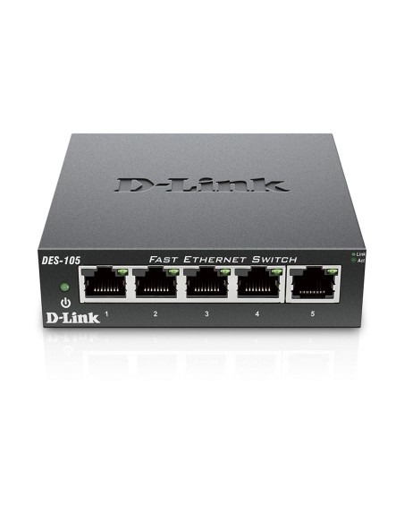 Switch D-link 5 puertos 10/100 No gestionado DES-105 DES-105 kiwiku.com