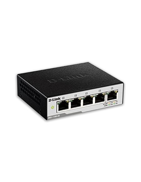 Switch D-Link 5 Puertos EasySmart Gestionado L2 DGS-1100-05