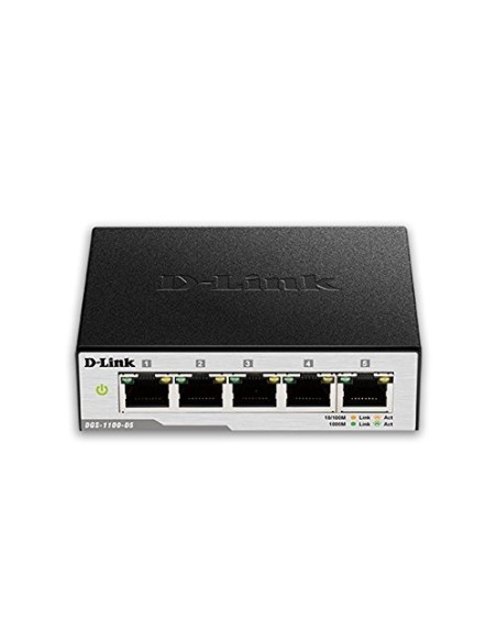 Switch D-Link 5 Puertos EasySmart Gestionado L2 DGS-1100-05