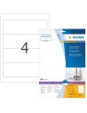 Etiquetas de archivador 192x61 mm 10 hojas A4 40 uds blancas 8621