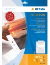 Fundas transparentes fotos Fotophan 10x15 cm horizontal blanco 10 fundas Herma 7586