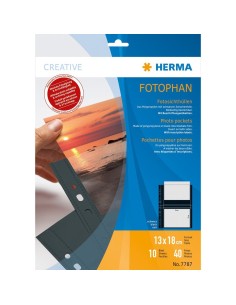 Oferta Fundas transparentes fotos Fotophan 13x18 cm horizontal negro 10 fundas