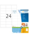 Etiquetas PREMIUM, A4, 70 x 35 mm, blancas 100 hojas 2400 uds 4429 Herma