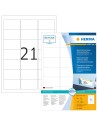Etiquetas de dirección despegables 63,5x38,1 mm 100 hojas DINA4 2100 uds 10301 Herma