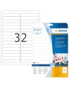 Etiquetas extraíbles 96X16,9 mm 25 hojas A4 800 uds 4209 Herma