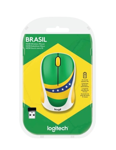 Comprar Ratón logitech inalambrico m238 world cup edition brasil p/n: 910-005398