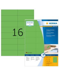 Comprar Etiquetas verdes 105X37 mm 100 hojas A4 1600 uds 4259 Herma