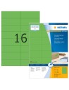 Etiquetas verdes 105X37 mm 100 hojas A4 1600 uds 4259 Herma
