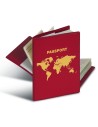 Funda protectora para el pasaporte - Color rojo - Herma 5549 RFID