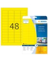Pack de 960 etiquetas - 45.7 x 21.2 mm - Color amarillo - Herma - 4366