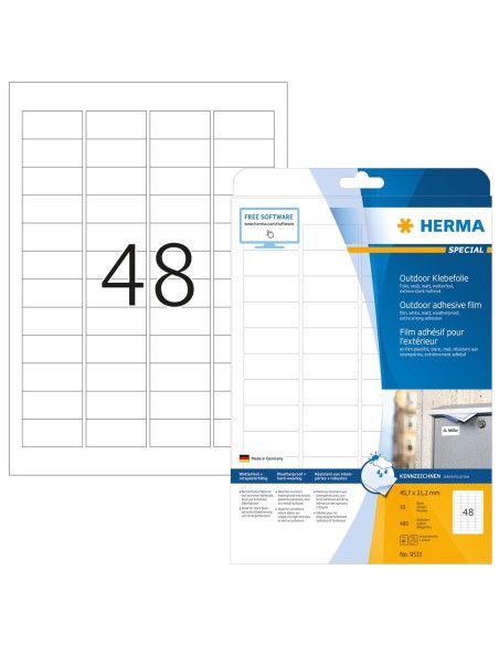 Comprar Etiquetas - 45.7x21.2 mm - Color blanco - Herma - 9531