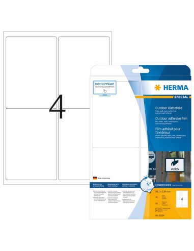 Comprar Etiquetas - 99.1x139 mm - Color blanco - Herma - 9534