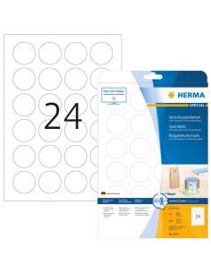 Comprar Etiquetas de cierre, adherencia extra fuerte -  A4 -  Diámetro 40 mm - Resistente - Color transparen 4236 kiwiku.com