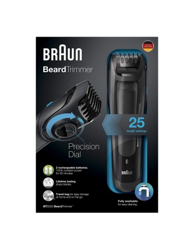 Comprar Cortapelos para Barba Braun BT5050 40 min  3067600 kiwiku.com
