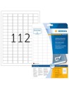 Etiquetas despegables - A4 - 25,4x16,9 mm - Color blanco - Tecnología Movables® - Herma - 4211