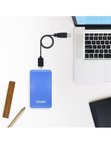 Comprar Caja externa 2.5" sata tooq azul usb 3.1 9.5mm TQE-2528BL kiwiku.com