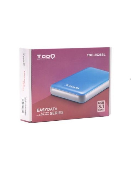 Comprar Caja externa 2.5" sata tooq azul usb 3.1 9.5mm TQE-2528BL kiwiku.com