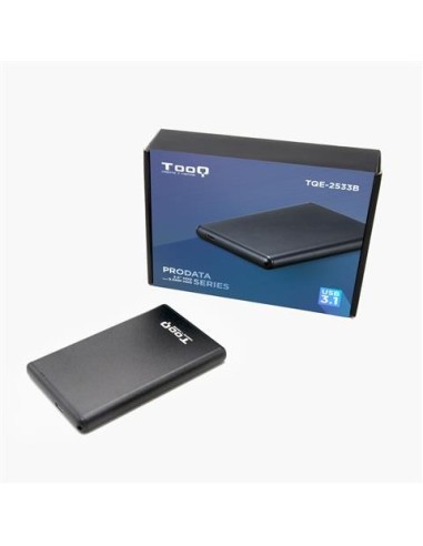 Comprar Caja externa 2.5" sata tooq negra usb 3.1 9,5 mm TQE-2533B kiwiku.com