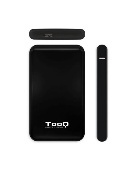 Comprar Caja externa 2.5" sata tooq negra usb 3.1 9.5mm TQE-2528B kiwiku.com