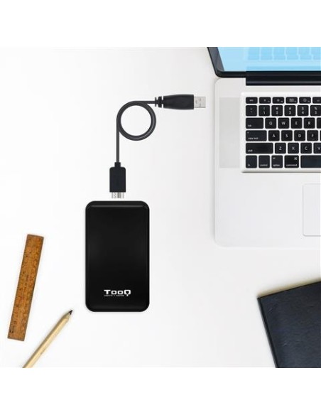 Comprar Caja externa 2.5" sata tooq negra usb 3.1 9.5mm TQE-2528B kiwiku.com