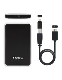 Comprar Caja externa 2.5" sata tooq negra usb 3.1 9.5mm prodata series TQE-2531B kiwiku.com 2