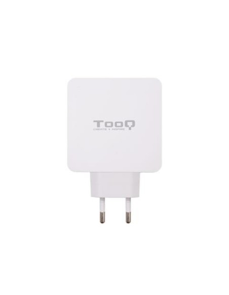 Cargador de pared tooq tqwc-2s03wt 1xusb-c pd+usb a qc3.0, 48w blanco