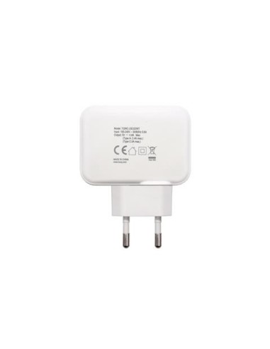 Cargador de pared tooq tqwc-2sc02 1xusb-c pd+usb a, 27w blanco TQWC-2SC02WT
