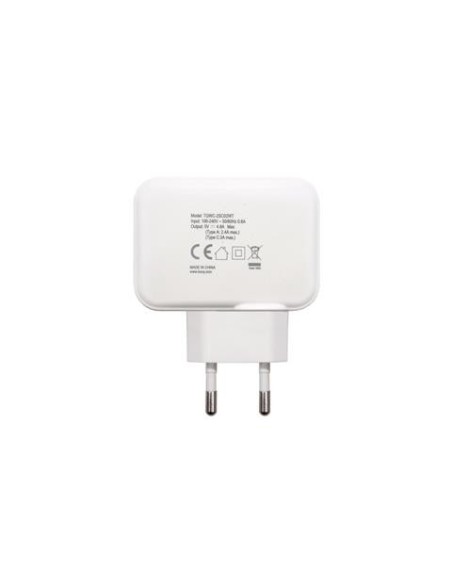 Cargador de pared tooq tqwc-2sc02 1xusb-c pd+usb a, 27w blanco TQWC-2SC02WT