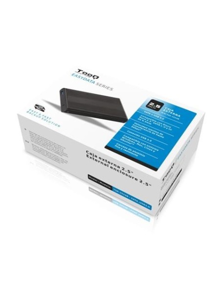 Tooq caja externa hd tqe-2524b negra 2.5" TQE-2524B kiwiku.com