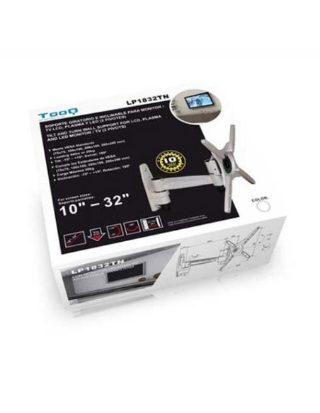 Soporte de pared (monitor / plasma / LCD / LED) 13"-42" Negro Tooq LP1832TN