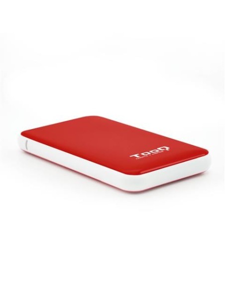 Caja externa para discos duros 2.5" SATA I/II/III a USB 3.1 Gen1 con UASP Roja Tooq TQE-2528R