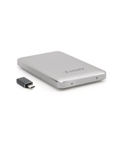 Caja externa para discos duros 2.5" SATA I/II/III a USB 3.1 Gen1 con UASP Plata Tooq TQE-2531S