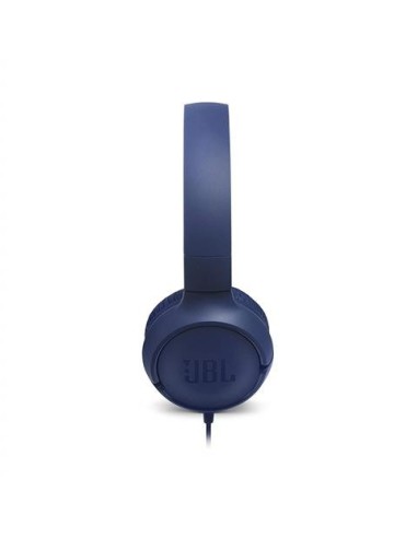 Auriculares pure bass cable plano sin enredos Jbl tune 500 azul   kiwiku.com