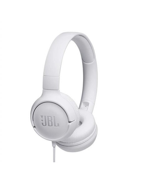 Auriculares pure bass cable plano sin enredos Jbl tune 500 Blanco kiwiku.com