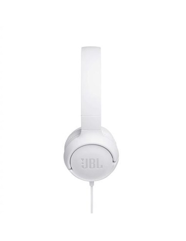 Auriculares pure bass cable plano sin enredos Jbl tune 500 Blanco kiwiku.com