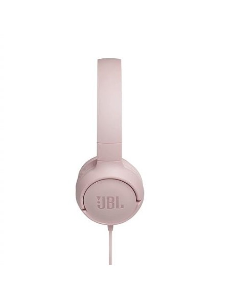 Auriculares pure bass cable plano sin enredos Jbl tune 500 Rosa kiwiku.com