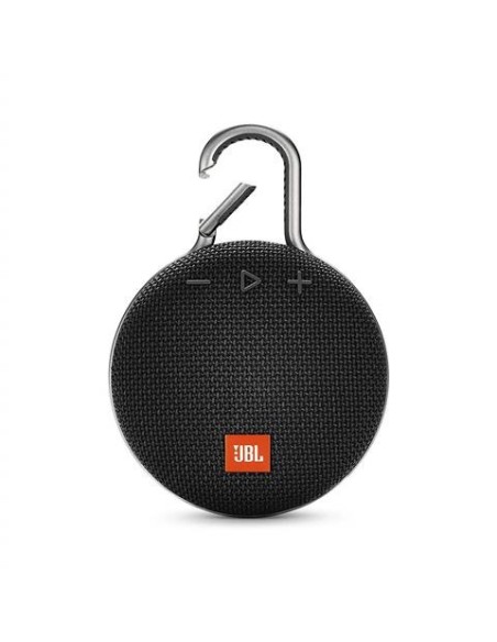 JBL Clip 3 Altavoz inalámbrico portátil con Bluetooth – Parlante resistente al agua (IPX7)  Negro