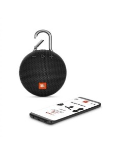 JBL Clip 3 Altavoz inalámbrico portátil con Bluetooth – Parlante resistente al agua (IPX7)  Negro 2