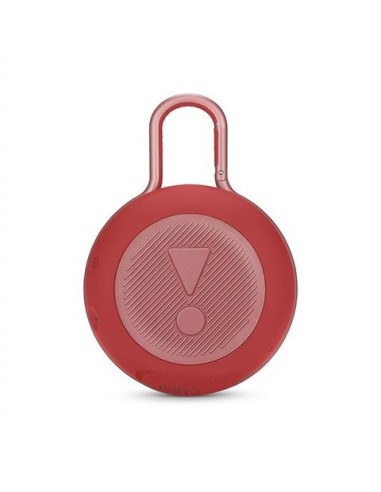 JBL Clip 3 Altavoz inalámbrico portátil con Bluetooth – Parlante resistente al agua (IPX7)  Rojo