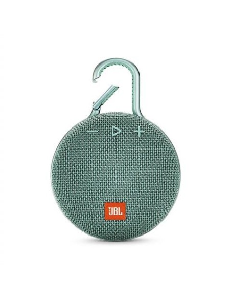 JBL Clip 3 Altavoz inalámbrico portátil con Bluetooth – Parlante resistente al agua (IPX7)  Turquesa