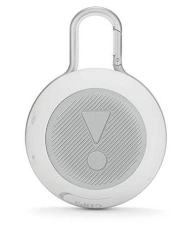 JBL Clip 3 Altavoz inalámbrico portátil con Bluetooth – Parlante resistente al agua (IPX7)  Blanco