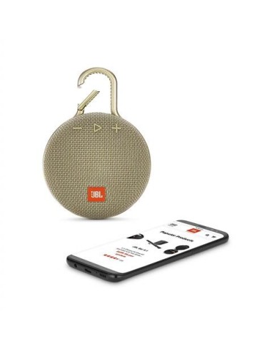JBL Clip 3 Altavoz inalámbrico portátil con Bluetooth – Parlante resistente al agua (IPX7)  Arena