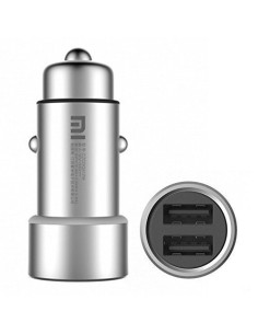 Xiaomi cargador doble usb para mechero del coche Plata CZCDQ01ZM kiwiku.com