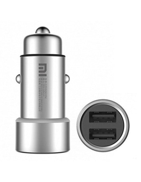 Xiaomi cargador doble usb para mechero del coche Plata CZCDQ01ZM kiwiku.com