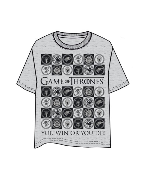 Comprar Camiseta juego de tronos win or die Gris CCE4298