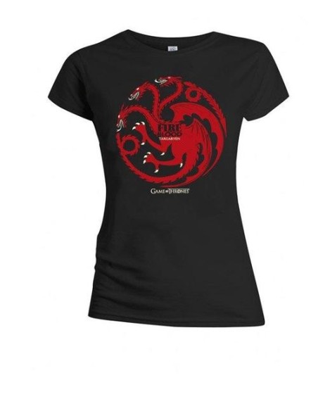 Comprar Camiseta chica juego de tronos targaryen logo CTM004WGOT kiwiku.com